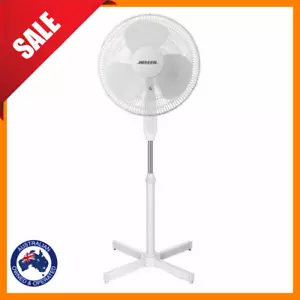 Heller 40cm Pedestal Oscillating Floor Fan White - Picture 1 of 2