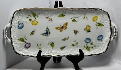 Vintage Godinger Butterfly Dragonfly Serving Tray 16” Excellent Used Condition - Image 1 of 2