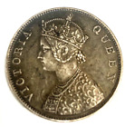 1862 BRITISH INDIA VICTORIA QUEEN ONE RUPEE BEAUTIFUL SILVER COIN