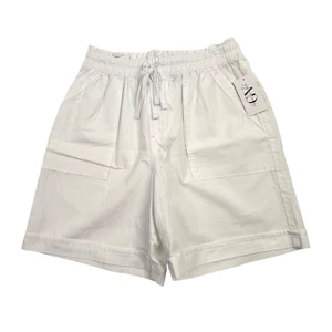 Vintage Gloria Vanderbilt Shorts Womens S White Elastic Waist Drawstring Pull-On - Picture 1 of 4