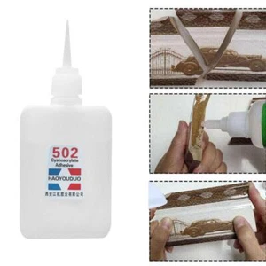 Super 502-Glue Adesivo Cianoacrilato Adesione Immediata Riparazione Rapida 70ML❁✅ - Foto 1 di 8