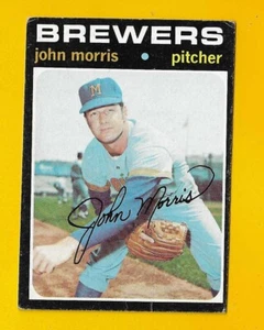 66664 1971 Topps #721 John Morris BREWERS LOW GRADE CREASES - Bild 1 von 3