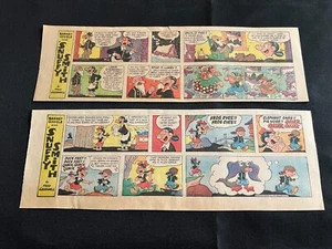 #Q19 BARNEY GOOGLE & SNUFFY SMITH Lot of 40 Sunday Quarter Page Strips 1974 - Bild 1 von 22