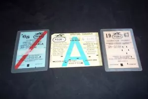 3 carte fiscali scommessa corsa cavalli Acquedotto Belmont NYRA anni 60 - Foto 1 di 1