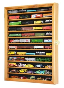 Train Display Case N Scale 12 Shelves Cabinet Railroad Car Locomotive Collection - Picture 1 of 7