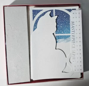 biglietti di auguri rinascimento vintage serie capolavoro set di 26 gatti bianchi natale - Foto 1 di 7