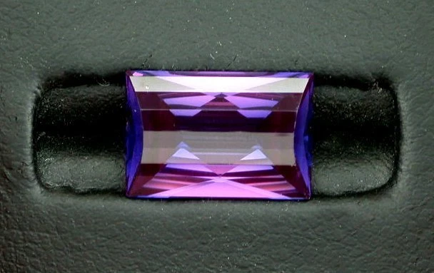 Gema de piedras preciosas amatista corindón sintético baguette rectángulo de lujo 12x8 6068 Foto 1 de 1