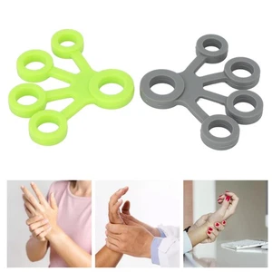 2x Portable Silicone Finger Stretcher High Elasticity Five Fingers Stretch Band - Picture 1 of 23