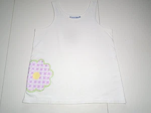 COMPANY KIDS Girls size L 12-14 Cute GINGHAM FLOWER PJ Top - Picture 1 of 5
