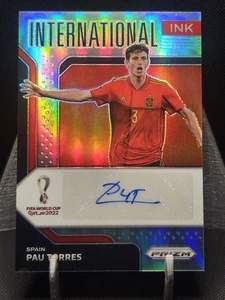 2022 Prizm FIFA World Cup Qatar International Ink Silver /199 Pau Torres Spain - Picture 1 of 3