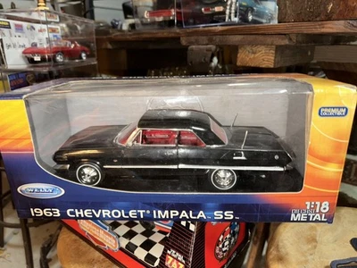 Chevrolet Impala SS 1963 Welly Premium coleccionable diecast 1:18 Foto 1 de 2