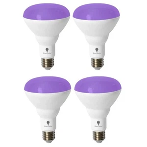 BR30 Black Light Bulb 4 Pack LED Black Light Bulbs,13W (100W Equivalent) BR30... - Picture 1 of 6