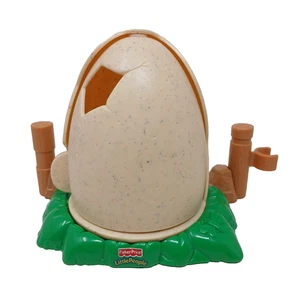 Fisher Price Little People Dinosaur Den Egg Tan Jungle Zoo Fence Piece VTG #M-2 - Picture 1 of 8