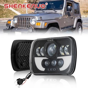 Faro cuadrado LED para Jeep Wrangler 1987-2005 5x7 7X6" H6014/H6052/H6054 - Imagen 1 de 17