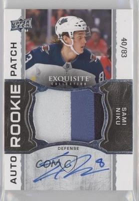 2018 The Cup 2018-19 Exquisite Collection Rookie /83 Sami Niku RPA Patch Auto RC - Image 1 of 2