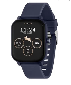 RADLEY S 46 Blue Silicone Strap,Blue Case, Calling, Fitness and Health Tracking  - Picture 1 of 6