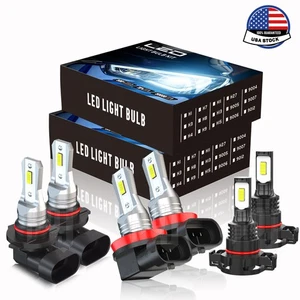 For Chevy Silverado 1500 2500 HD 2007-2015 6500K LED Headlights + Fog Bulbs Kit - Picture 1 of 20