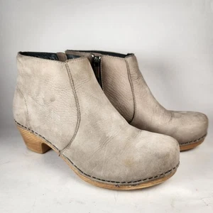 Dansko Damen Maria Stiefel 7,5 EU 38 taupe gefräster Lederschuh - Bild 1 von 13
