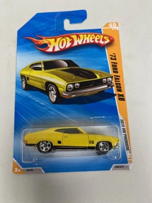 Hot Wheels 2010 HW Premiere ‘73 Ford Falcon XB Yellow 48/52  #48/214 Car A109 - Image 1 of 2