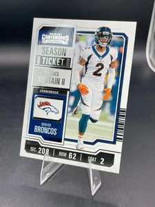 2023 Panini Contenders PATRICK SURTAIN II Season Ticket MVP #31 BRONCOS - Picture 1 of 5