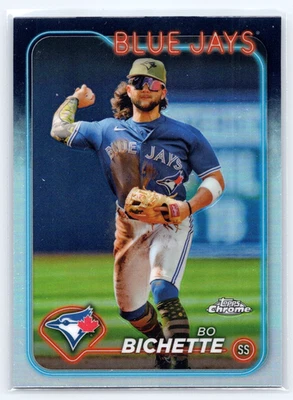2024 Topps Chrome Refractor Bo Bichette #27 Toronto Blue Jays Item - Image 1 of 2