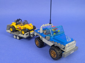 Lego Town: City: Recreation: Dune Buggy Trailer Set 60082 - Incomplete Set