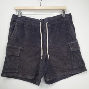 RSQ Corduroy Shorts Size Small gray 6" inseam classic cargo - Picture 1 of 8