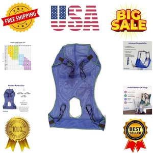 Universal Ganzkörper Mesh Lift Sling mit Kommodenöffnung, Medium, 50,5" x 39"... - Bild 1 von 7