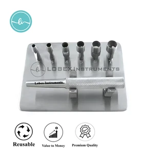 Keyes Dermal Punch 4" Set Stainless Steel Dermatology Surgical Instruments - Picture 1 of 3