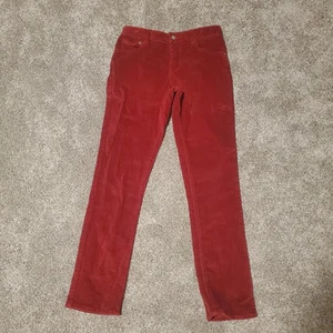 Mini Boden Classic Cord Pants Deep Red EUC 12y - Picture 1 of 2
