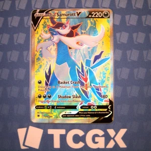 Pokemon - Hisuian Samurott V (Full Art) - 176/189 - SWSH10: Astral Radiance NM - Picture 1 of 1
