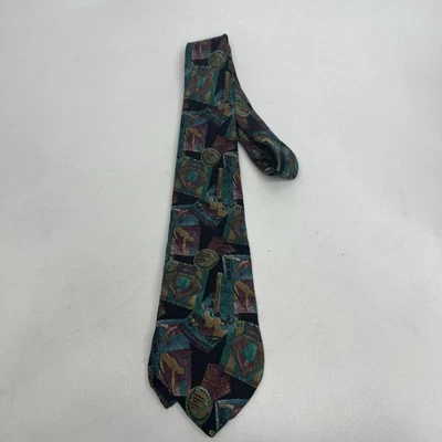 Geoffrey Beene Men's Silk Tie- Sports Themed & Patterned - Image 1 of 4