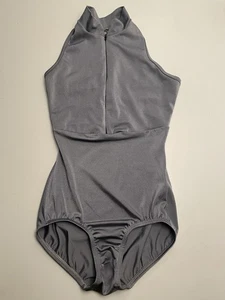 Premiere Collection silbergraues Trikot mit Stehkragen von Body Wrappers Small Damen - Bild 1 von 5