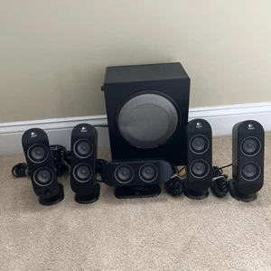 Logitech X-530 Computer Speakers, 5.1 Surround Sound, Tested - Afbeelding 1 van 7