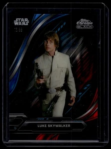 Topps Chrome Black #3 Luke Skywalker Blue Red Lava #/99 - Picture 1 of 2