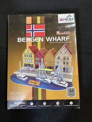 Bergen Wharf 3D Puzzle — New Sealed - Image 1 of 2