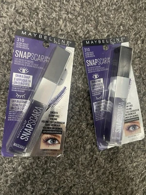 2 pk Maybelline Snapscara Washable Mascara 310 Ultra Violet purple lot Halloween - Image 1 of 4