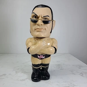 1999 WWF WWE The Rock Dwayne Johnson Water Bottle Wrestling 3D Sipper - Picture 1 of 5