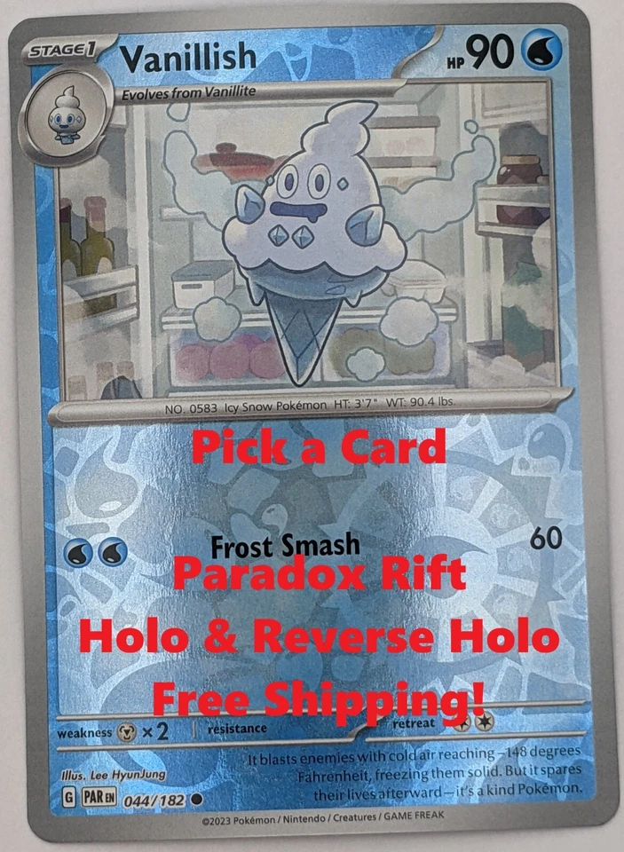 Pokemon Pick a Card Scarlet and Violet Paradox Rift Holo Rare NM Pack Fresh - Image 1 of 1