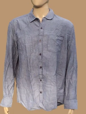 Horny Toad Men's Gray Striped Long Sleeve Button Down Shirt Size Large EUC - Image 1 of 4