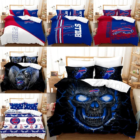 Buffalo Bills Bedding Set Pillowcases Bedroom Duvet Cover Comforter/Quilt Cover Cover