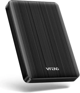【NEW】VFENG 1TB PORTABLE EXTERNAL HARD DRIVE,ULTRA SLIM 2.5 USB 3.0 HDD (BLACK) - Picture 1 of 12
