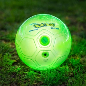 Tangle Night Ball Size 5 LED Football Soccer Green Suitable for Indoor & Outdoor - Picture 1 of 4