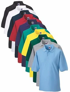 Camisas Polo Casual De Trabajo Escolar De Poliéster Y Algodón Russell XS-6XL - Imagen 1 de 14