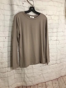 Zenana Top Long Sleeve Tan 1X NEW Boutique - Picture 1 of 3