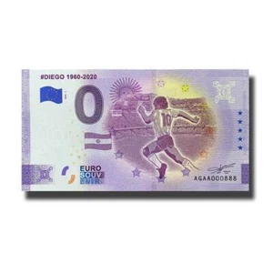Billete Euro Souvenir Diego Argentina Serie Nº Billete recuerdo AGAA-000888 - Imagen 1 de 1