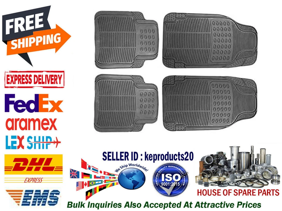 Alfombrilla de goma impermeable de alta resistencia para todo tipo de clima para Toyota coche SUV furgoneta camión Foto 1 de 3