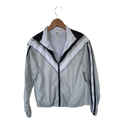 Victoria's Secret PINK Grey Windbreaker Jacket Size XS/S - Image 1 of 4