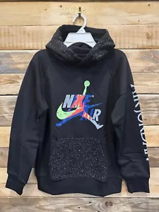 Nike Jordan Big Boys Jumpman Classics Fleece Hoodie - L, Black, C3(B30T) - Picture 1 of 5