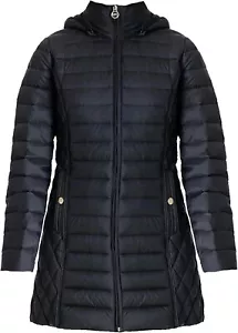Michael Michael Kors Women's Black 3/4 Down Packable Coat Jacket XS - Picture 1 of 2